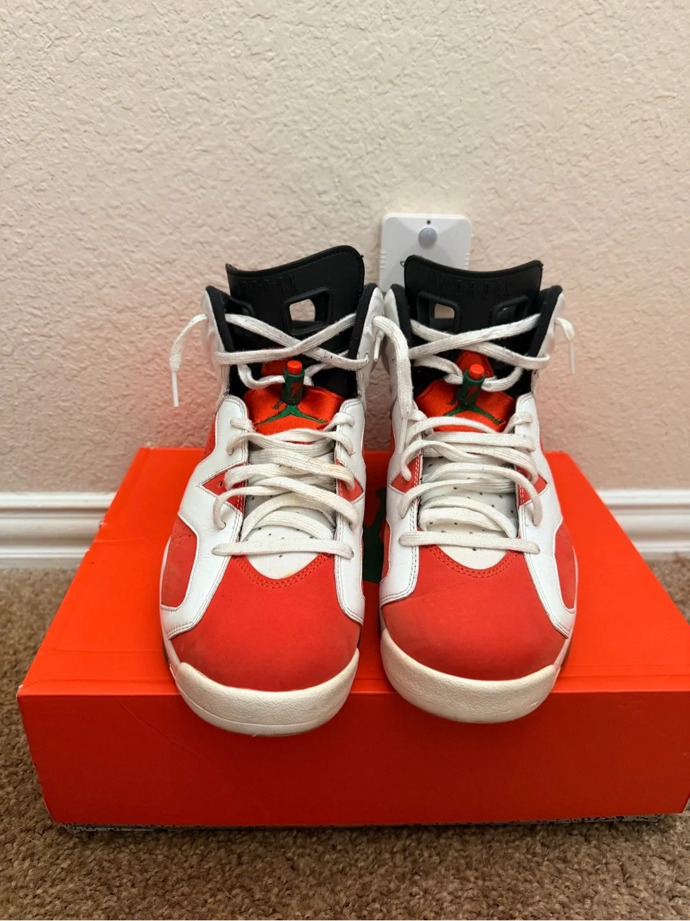 FA Orange Shoe Box with Green Logo